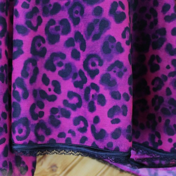 NWT La Senza Push Up Babydoll Bra Medium Cheetah Negligee Front Close Pink N107 - Picture 8 of 9